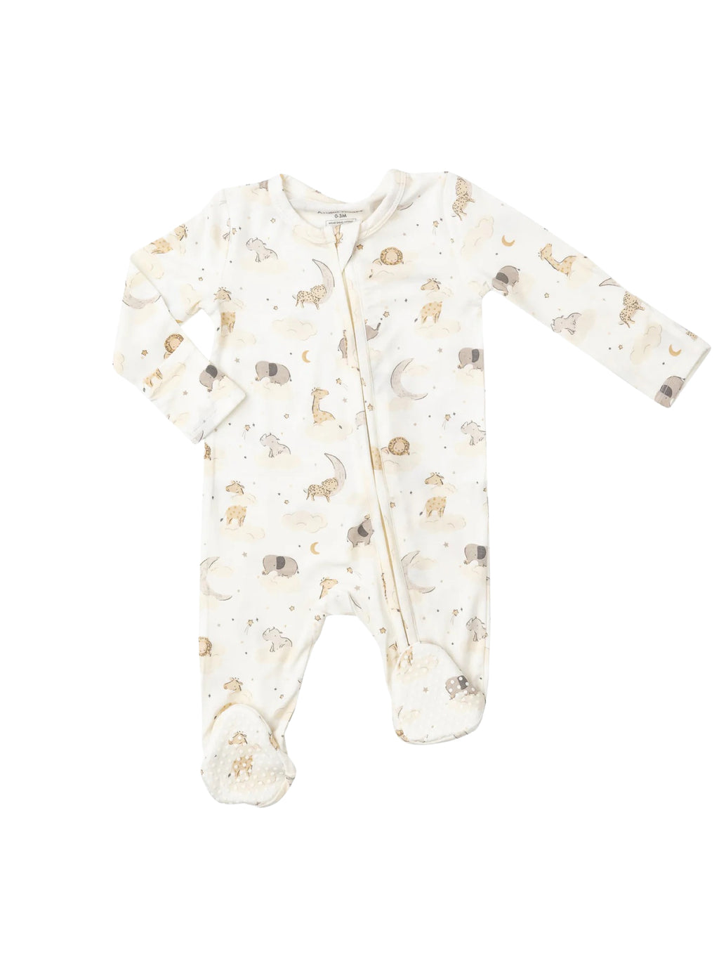 Two Way Zipper Footie in Dreamy Safari – isla + may