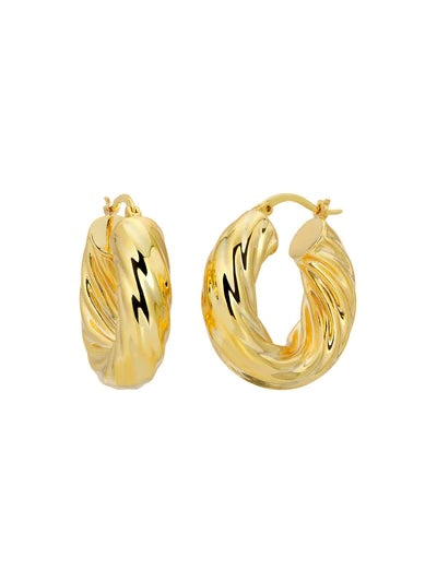 Small Gina Hoops in Gold by LILI CLASPE – isla + may