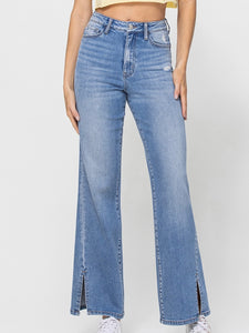 Leslie Side Slit Jeans