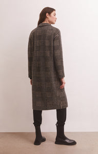 Mason Houndstooth Coat in Black by Z SUPPLY