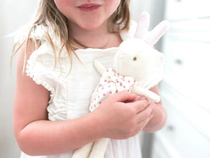 Baby Betsy Bunny in Pink Spot by ALIMROSE