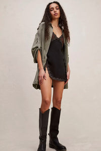 Moonstruck Shirt Dress in Serpent by FREE PEOPLE