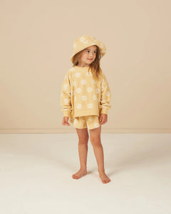 Boxy Pullover in Daisy by RYLEE + CRU