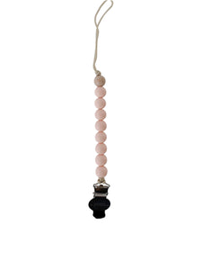 Crew Pacifier Clip in Pale Blush