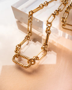 The Cardiff Clasp Necklace in Gold by SIVAN x LUV AJ