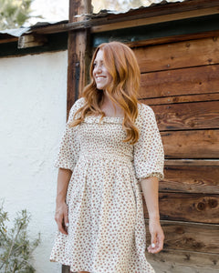 Thea Dress in Spice Floral by RYLEE + CRU