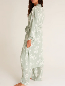Bed to Beach Floral Kimono in Soft Sage by Z SUPPLY