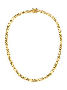 Celine Smooth Curb Link Chain in Gold by LILI CLASPE