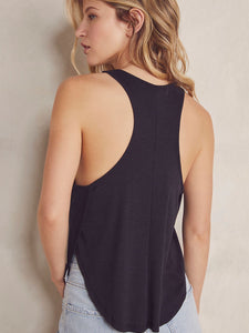 Out the Door Tank in Black by FREE PEOPLE