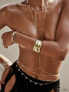 Anais Body Chain in Gold by LILI CLASPE