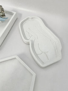 Concrete Body Tray | Body Tray in White