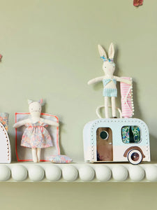 Caravan Bunny Mini Suitcase Doll by MERI MERI