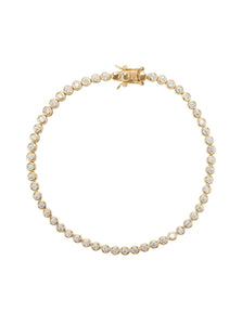 Reese Mini Tennis Bracelet in Gold by LILI CLASPE