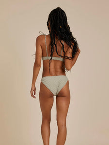 Scoop Bikini Bottom in Laurel Check by RYLEE + CRU