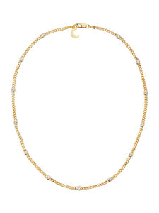 Medium Daisy Link Chain Necklace in Gold by LILI CLASPE