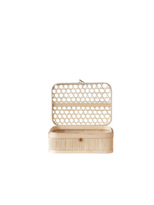 Medium Hand-Woven Bamboo Box