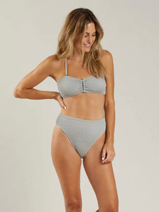 High-Waisted Cheeky Bottoms in Light Blue by RYLEE + CRU