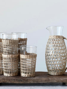 Woven Seagrass Pitcher