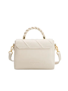 Ruby Recycled Vegan Leather Top Handle Bag in Ivory