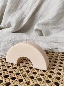 Arch Candle in Beige