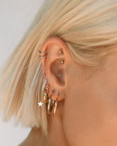 Mini Martina Hoops in Gold by LUV AJ