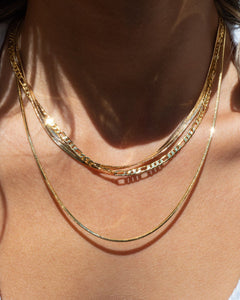 Cecilia Chain Necklace in Gold by LUV AJ