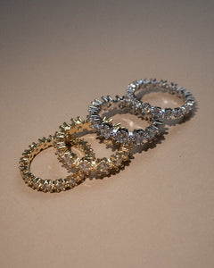 Diamond Bijoux Ring Set in Silver by LUV AJ