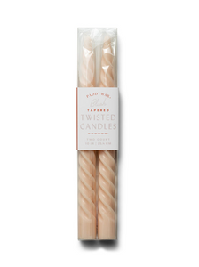Twisted Taper 10" Tall Blush Candles by PADDYWAX