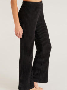 Show Me Some Flair Rib Pants in Black by Z SUPPLY