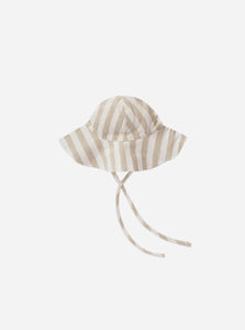 Floppy Sun Hat in Grey Stripe by RYLEE + CRU